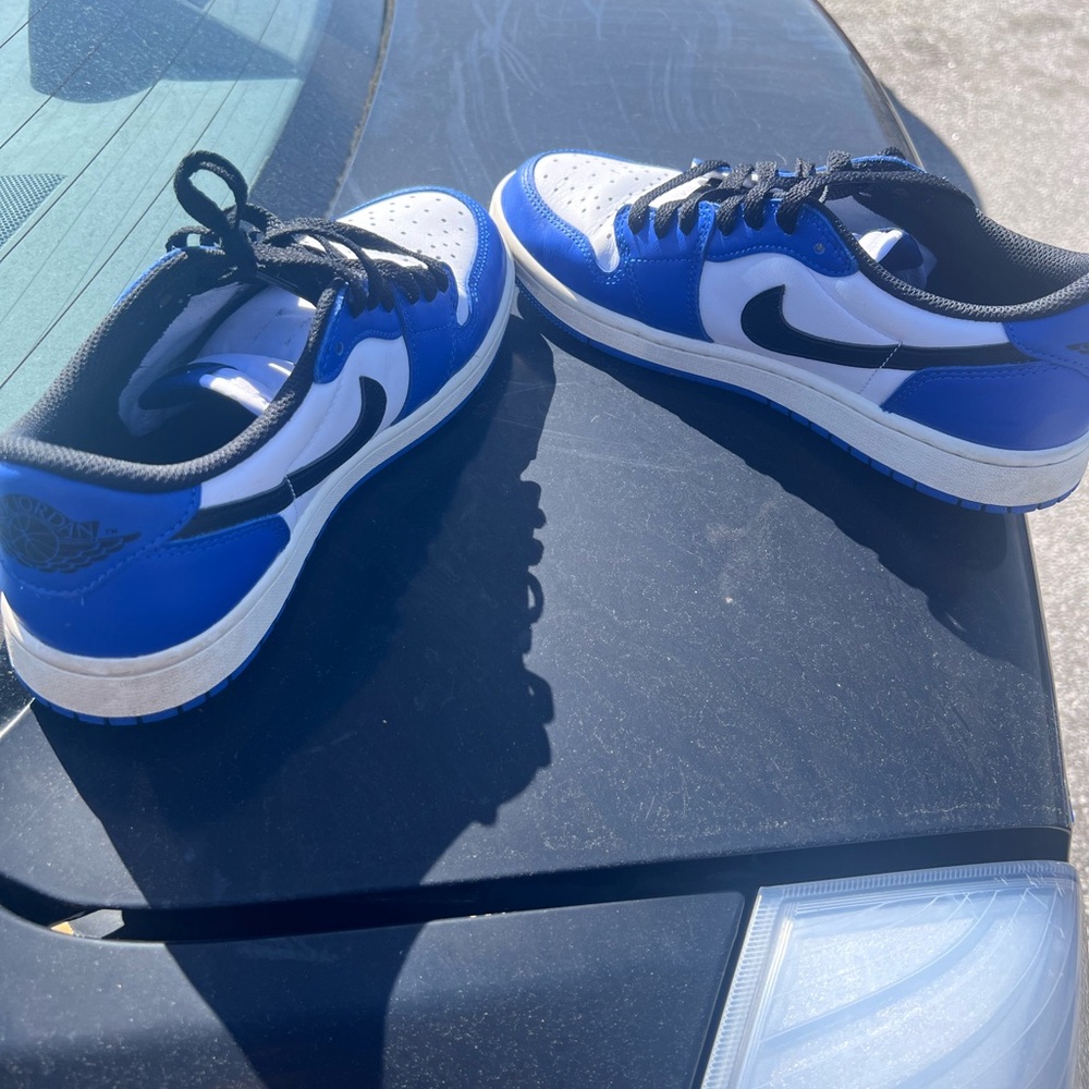 Nike Blue and White Sneakers
